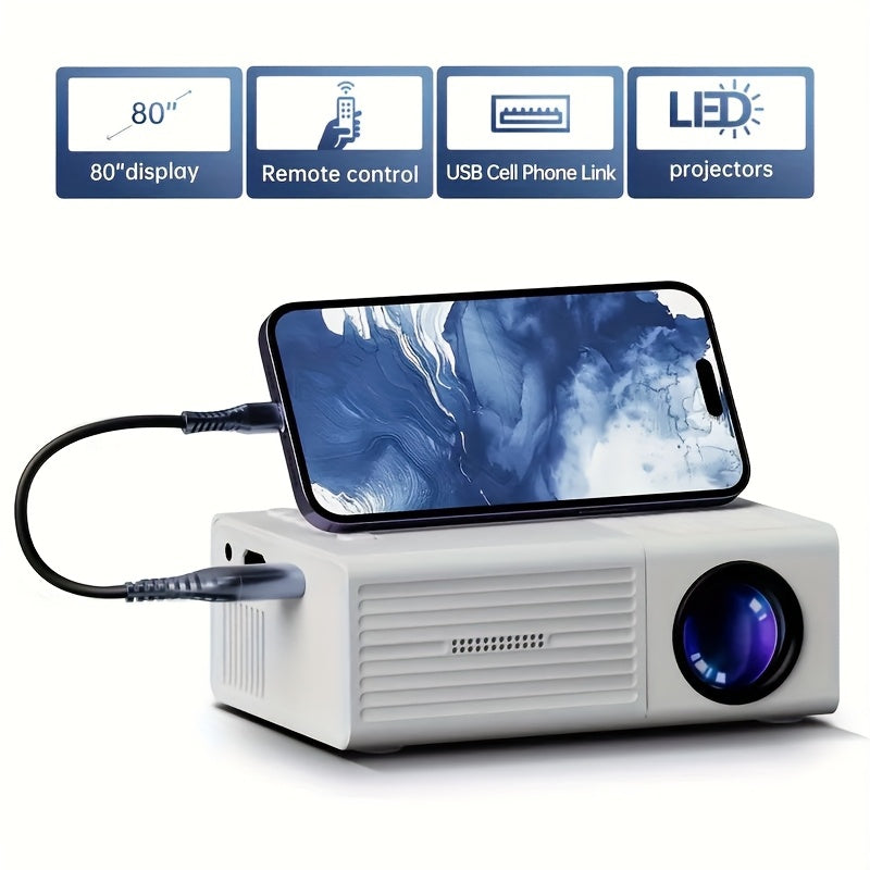 1080P HD Mini-Projektor mit LED-Anzeige