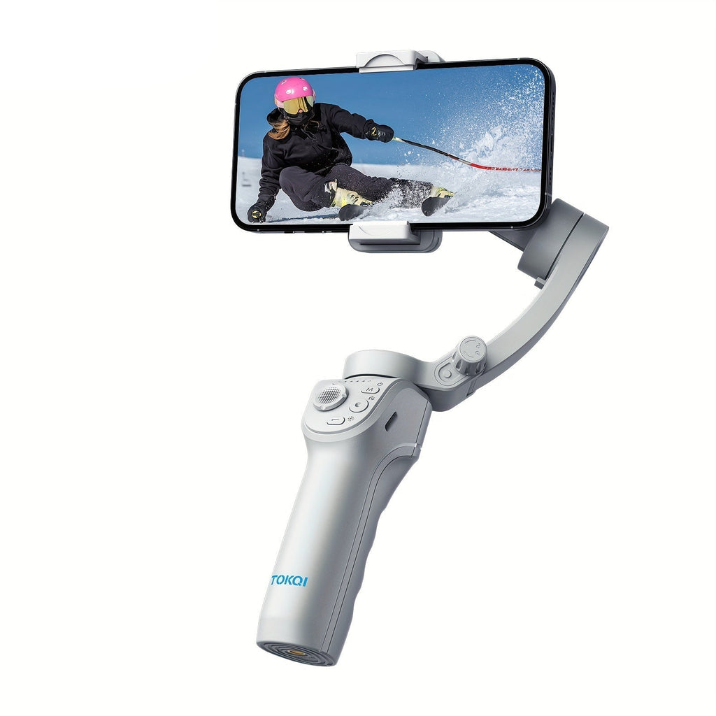 3-Achsen Selfie-Stick-Stabilisator mit LED & Gesichtsverfolgung
