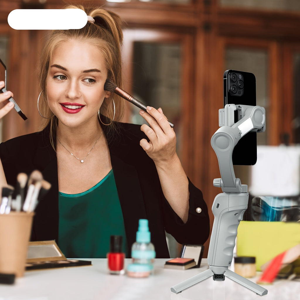 3-Achsen Selfie-Stick-Stabilisator mit LED & Gesichtsverfolgung
