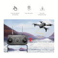 E88 Quadcopter UAV Drohne mit zwei HD-Kameras – Schwarz (HD Dual-Kamera)