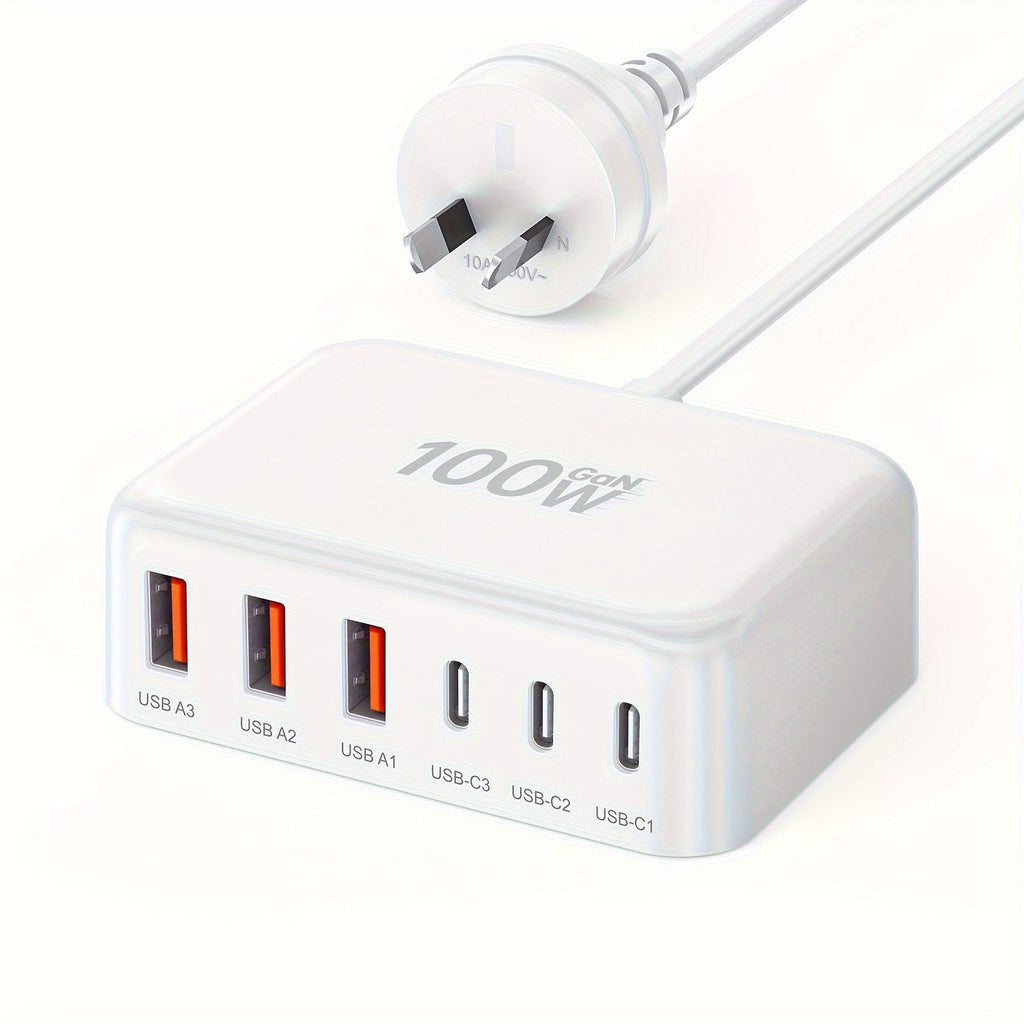 6-Port USB-C-Schnellladegerät